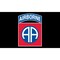 U.S. Army 82nd Airborne Flag with Grommets 3ft x 5ft White Background